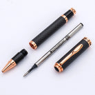 Monteverde Innova Rollerball Pen in Matte Carbon with Rosegold Trim