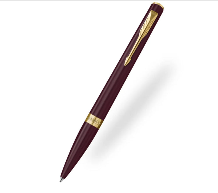 Parker Meridian Ballpoint Pen in Red with Gold Trim