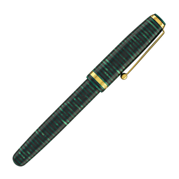 Magna Carta MAG 650 Fountain Pen in Malachite - 14kt Gold Flex Nib Fountain Pen