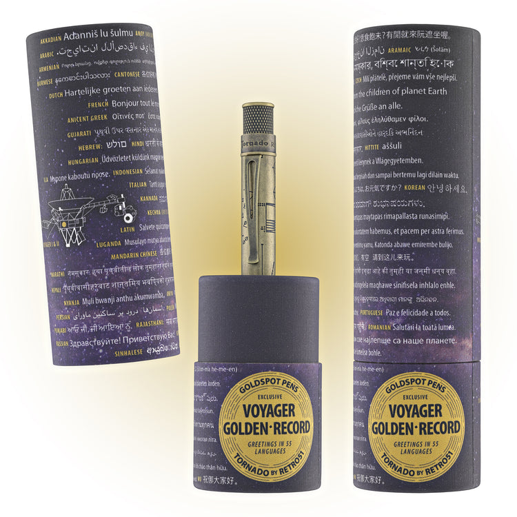 Retro 51 Tornado Rollerball Pen in Voyager Golden Record Limited Edition