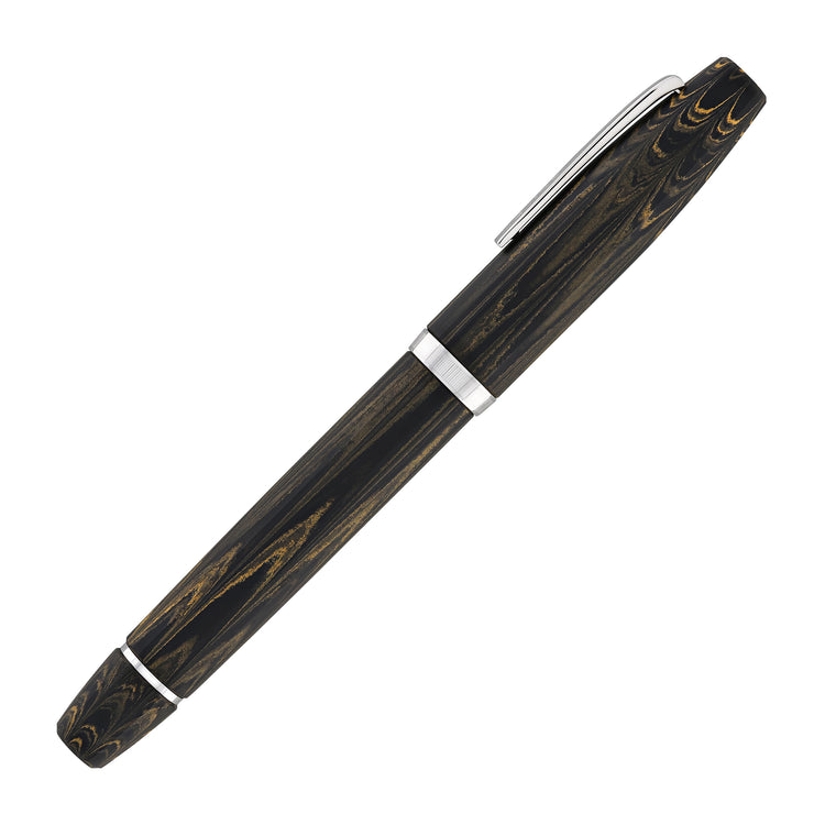 Scribo Flow Fountain Pen in Memoria with Platinum Trim