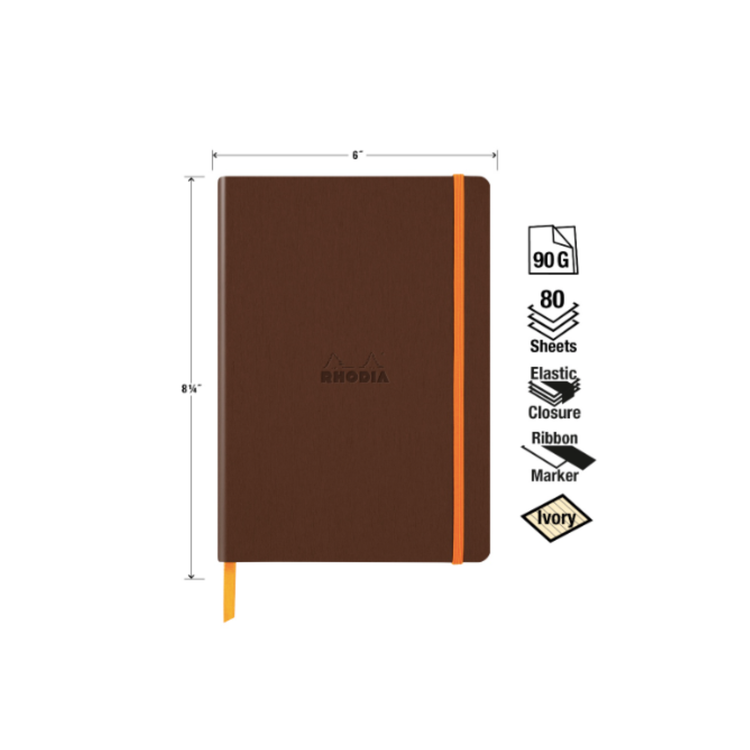 Rhodia Rhodiarama Softcover Notebook in Bronze - A5