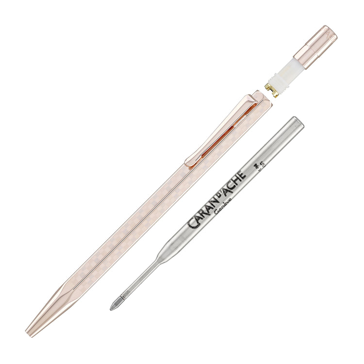 Caran d'Ache Ecridor Ballpoint Pen in Damier with Leather Case - Special Edition Gift Box