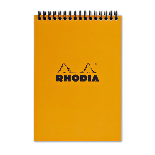 Rhodia Wirebound Paper Notebook in Orange - 5.8 x 8.3