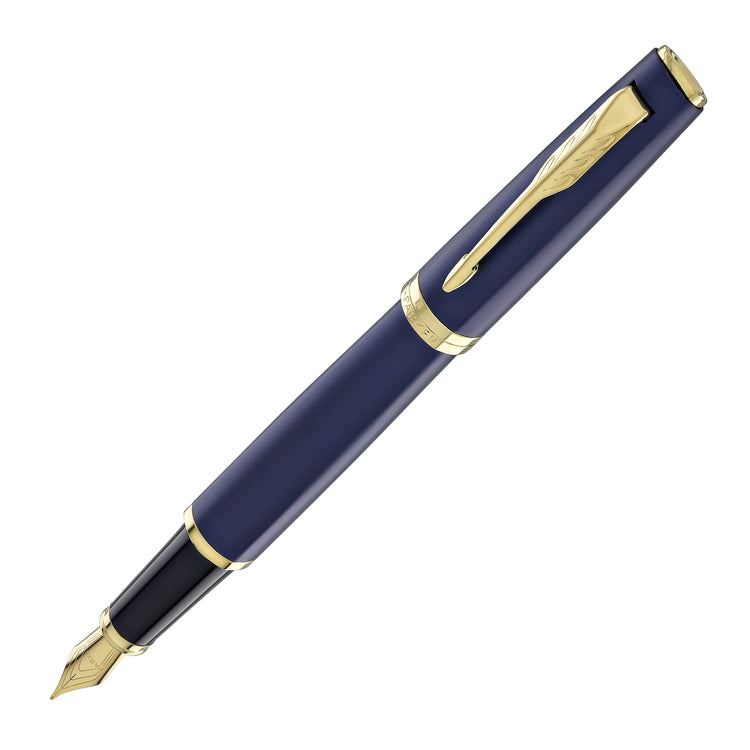 Parker Meridian Fountain Pen in Blue with Gold Trim