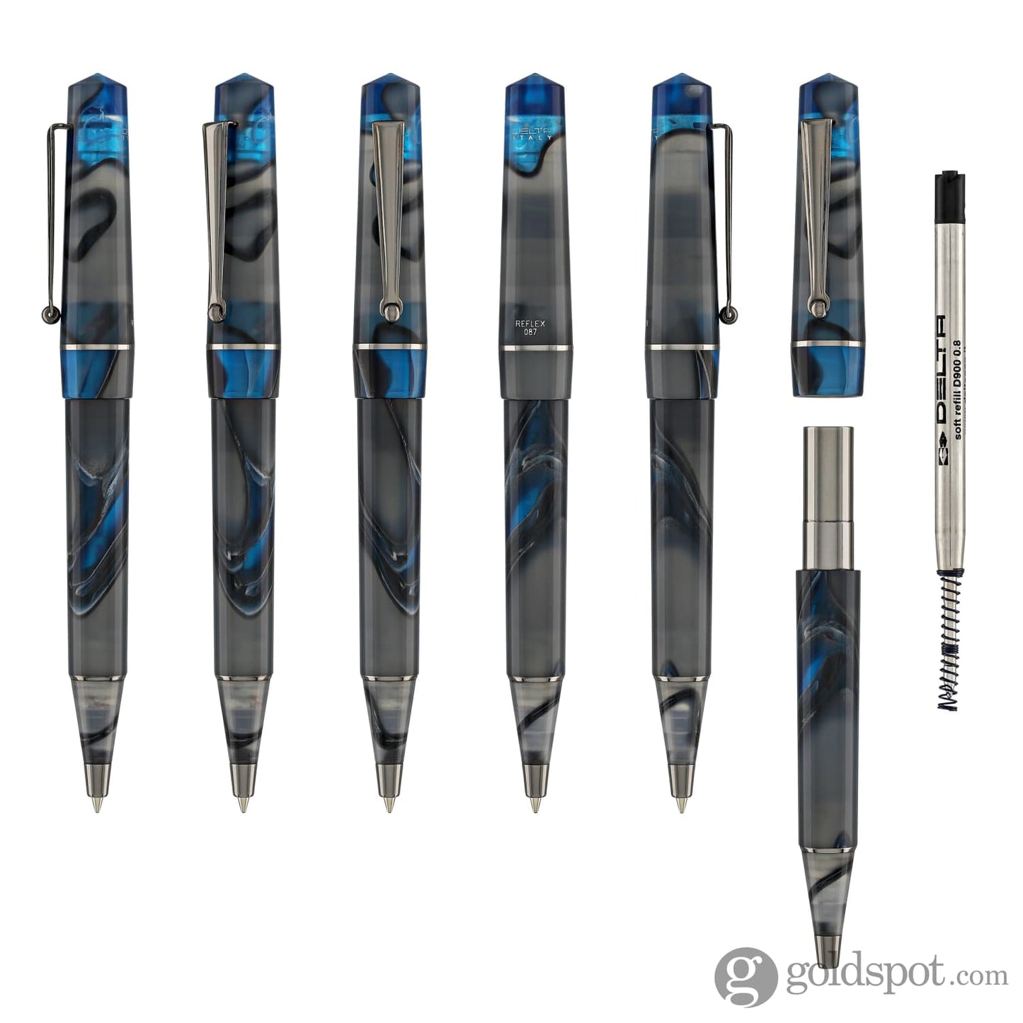 Delta Duna Ballpoint Pen in Grey