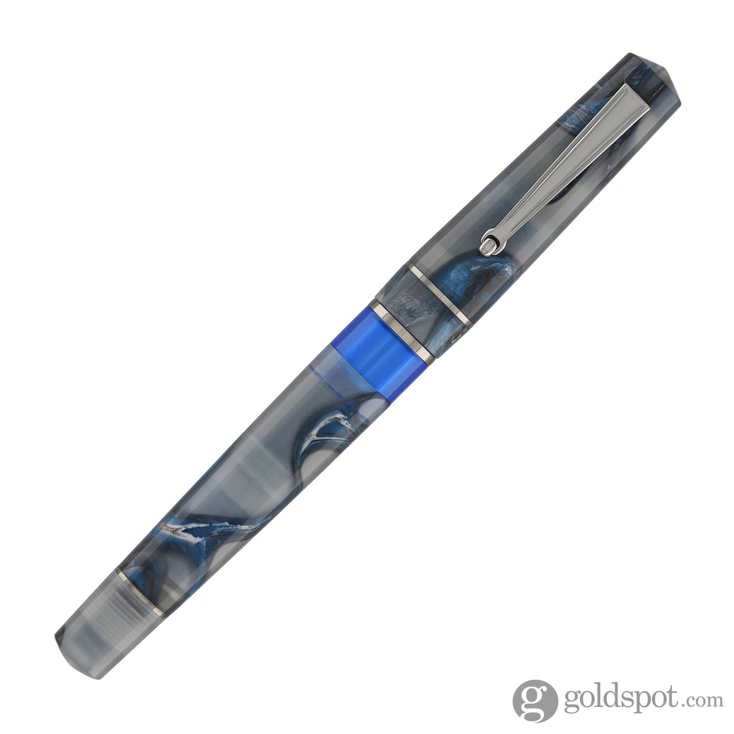 Delta Duna Piston Fountain Pen in Reflex Grey Fountain Pen