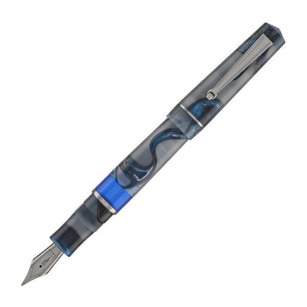 Delta Duna Piston Fountain Pen in Reflex Grey Fountain Pen