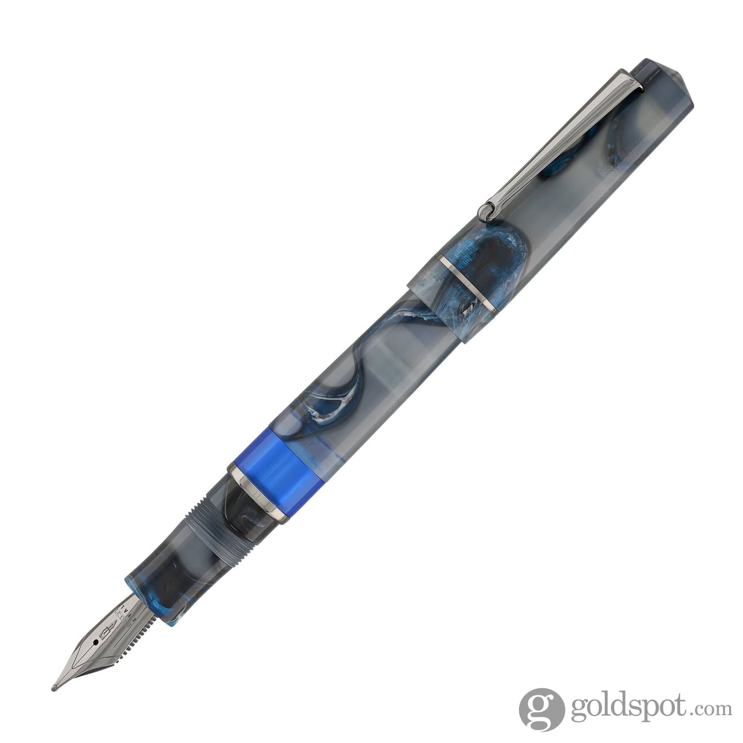 Delta Duna Piston Fountain Pen in Reflex Grey Fountain Pen