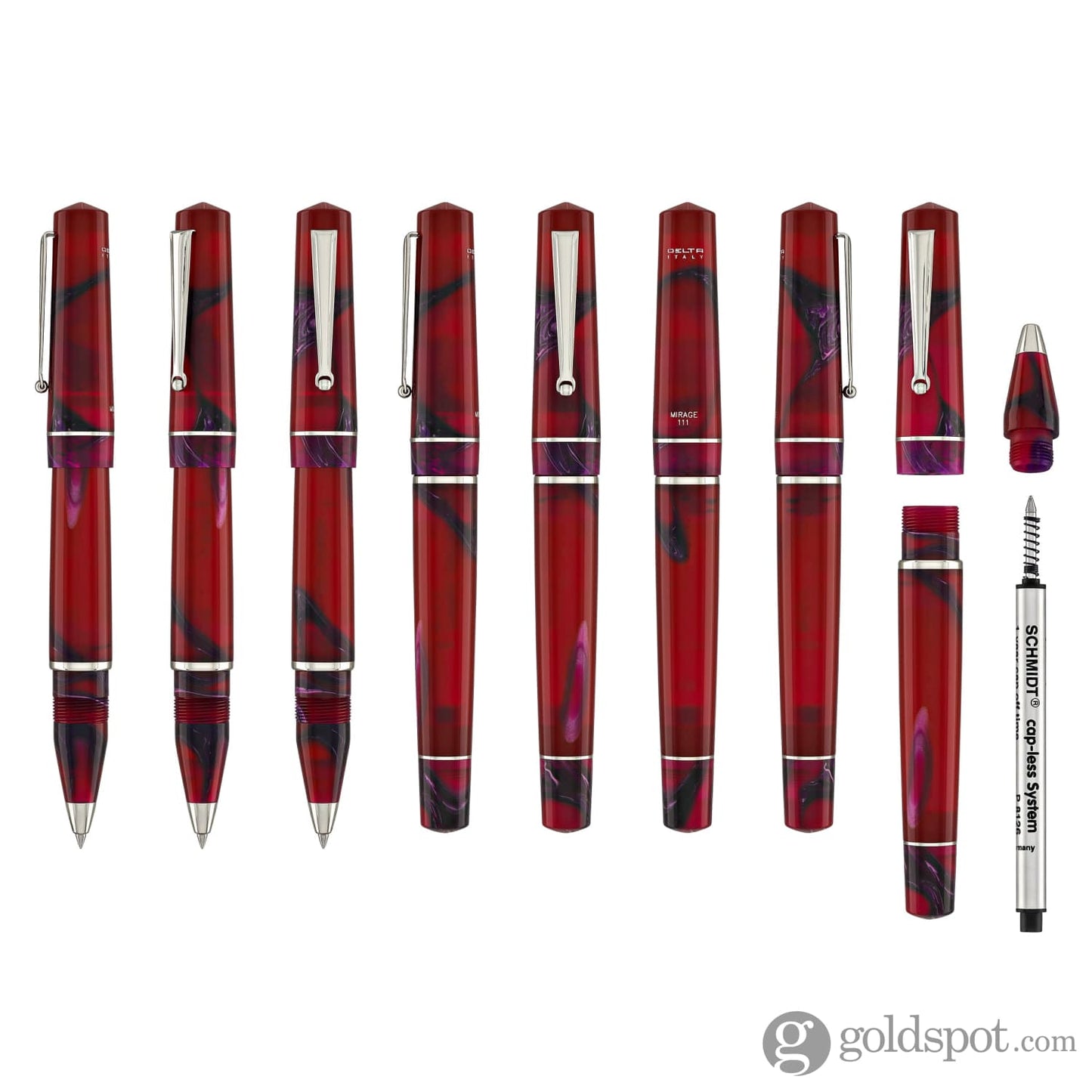 Delta Duna Rollerball Pen in Magenta Rollerball Pen