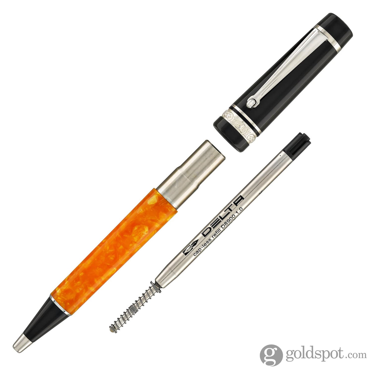 Stylo Roller Delta Dolce Vita Papillon Argenté - Rare, Avec écrin Et Recharge, Neuf Sans Boîte