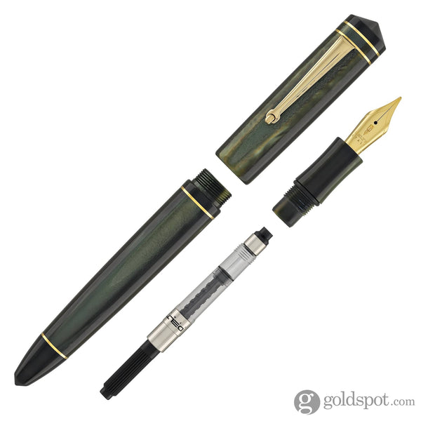 Delta Write Balance Fountain Pen in Green Fountain Pen