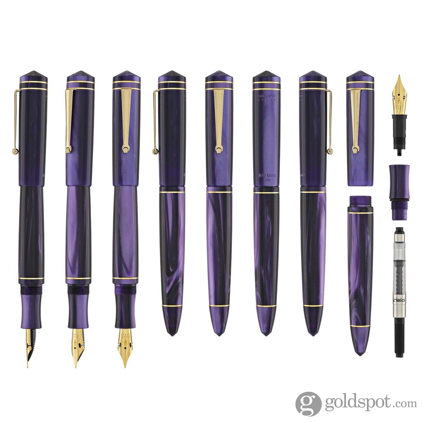 Delta Write Balance Fountain Pen in Purple Fountain Pen