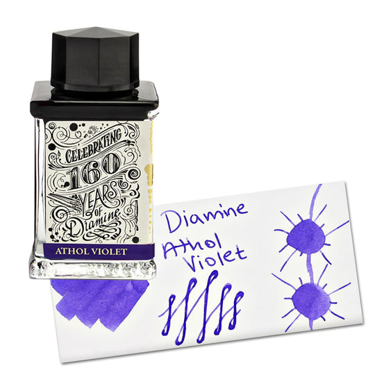Diamine 160th Anniversary Bottled Ink in Athol Violet - 75 mL