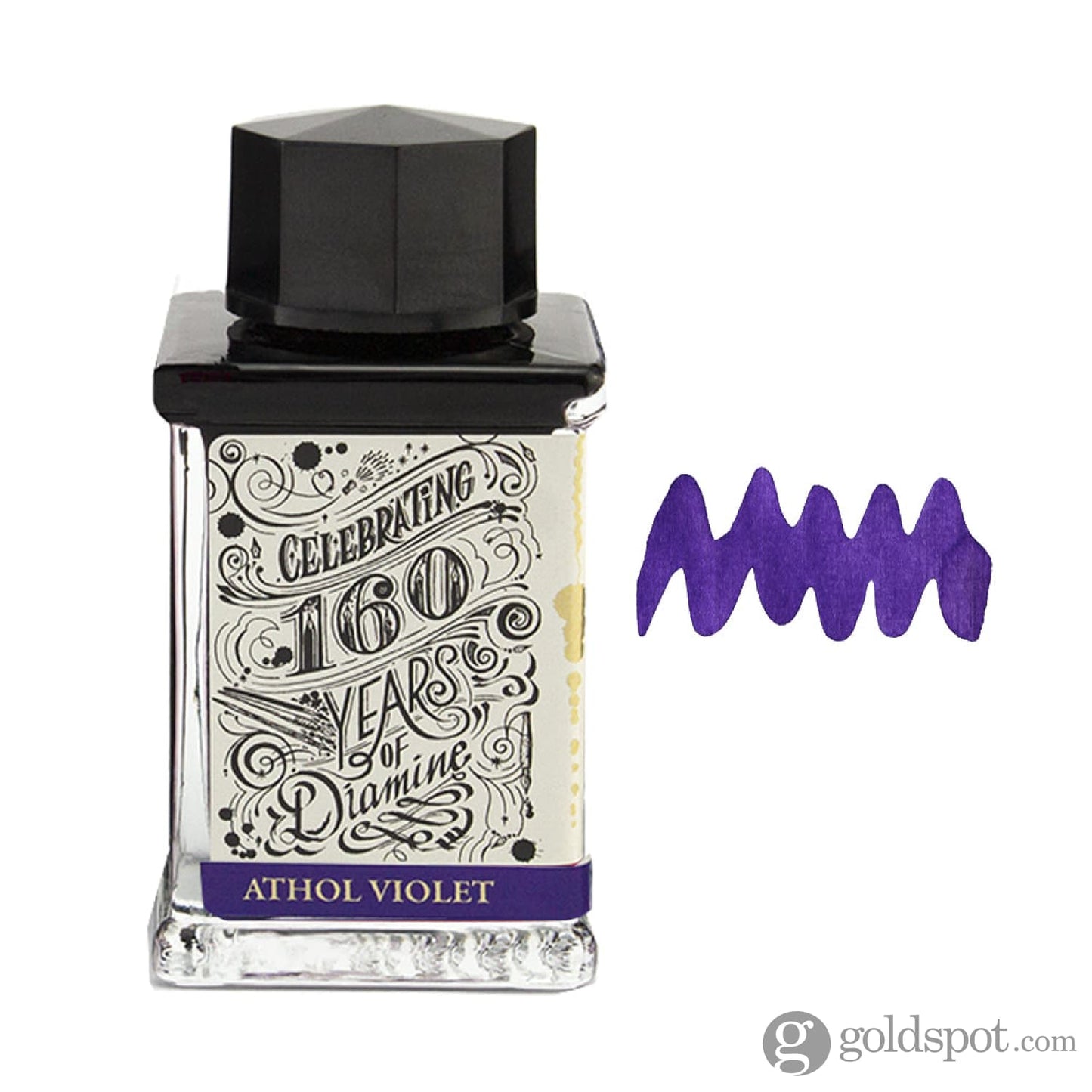 Diamine 160th Anniversary Bottled Ink in Athol Violet - 75 mL Bottled Ink