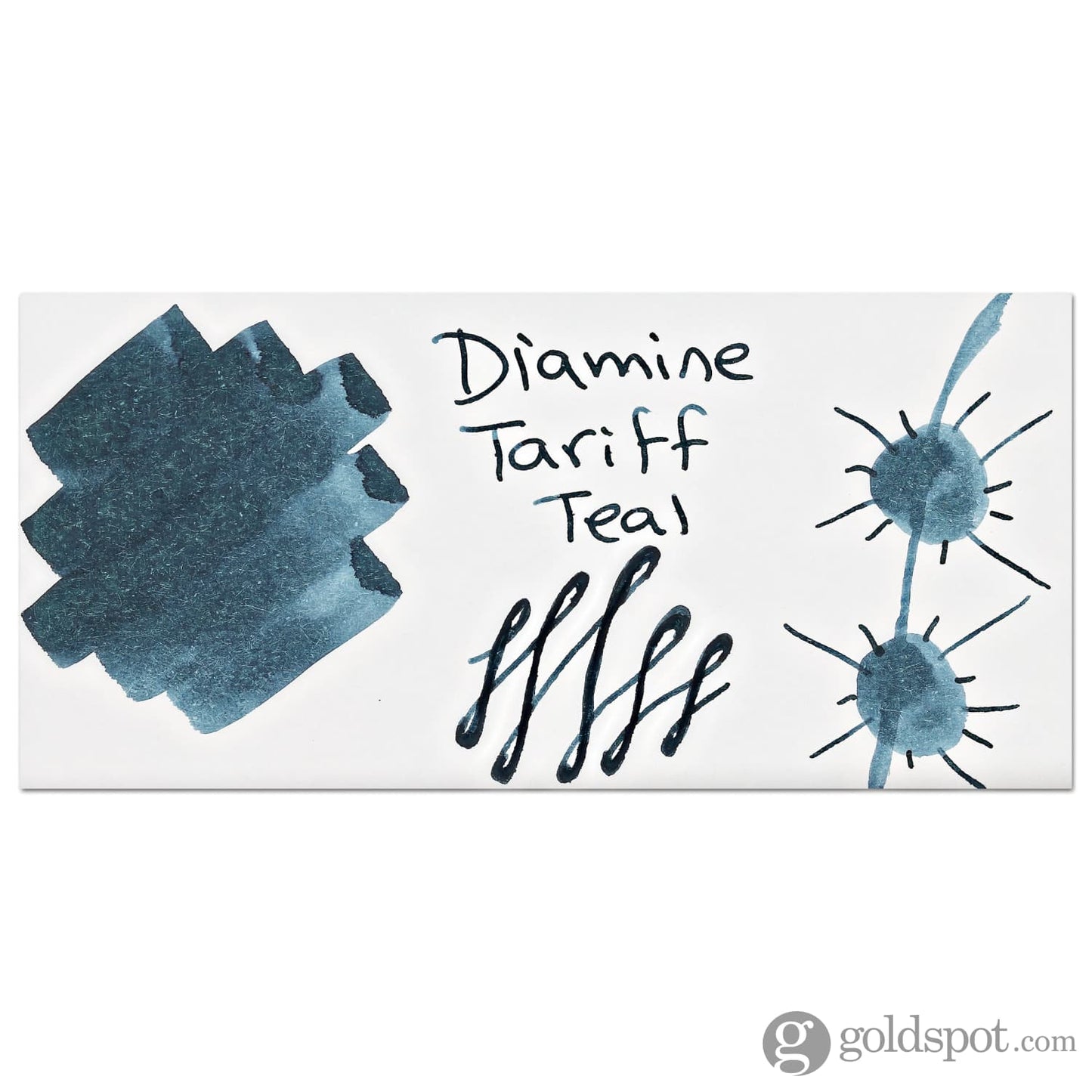 Diamine 160th Anniversary Bottled Ink in Tariff Teal - 75 mL Bottled Ink