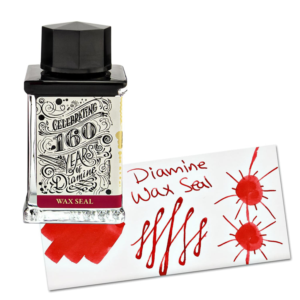 Diamine 160th Anniversary Bottled Ink in Wax Seal - 75 mL Bottled Ink