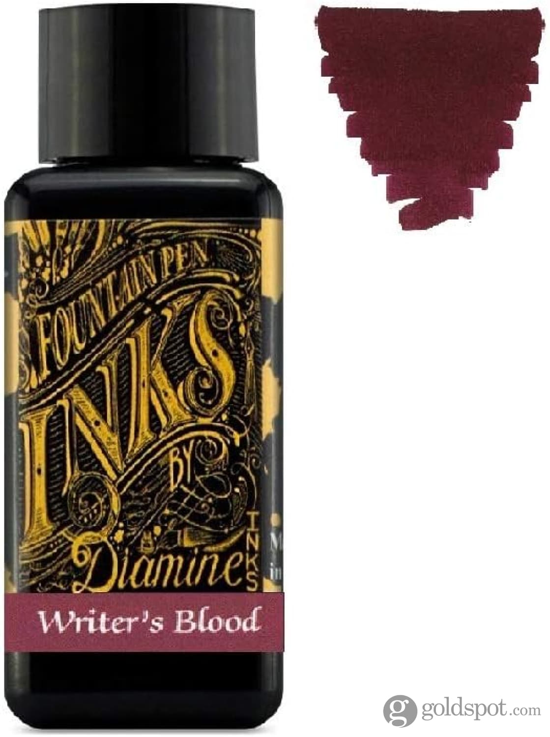 Diamine - 30ml Fountain Pen Ink - Colour Wheel - 6 x Bottles - Writers Blood Cool Green Misty Blue Sepia Flamingo Pink Damson Bottled Ink