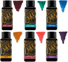 Diamine - 30ml Fountain Pen Ink - Colour Wheel - 6 x Bottles - Writers Blood Cool Green Misty Blue Sepia Flamingo Pink Damson Bottled Ink