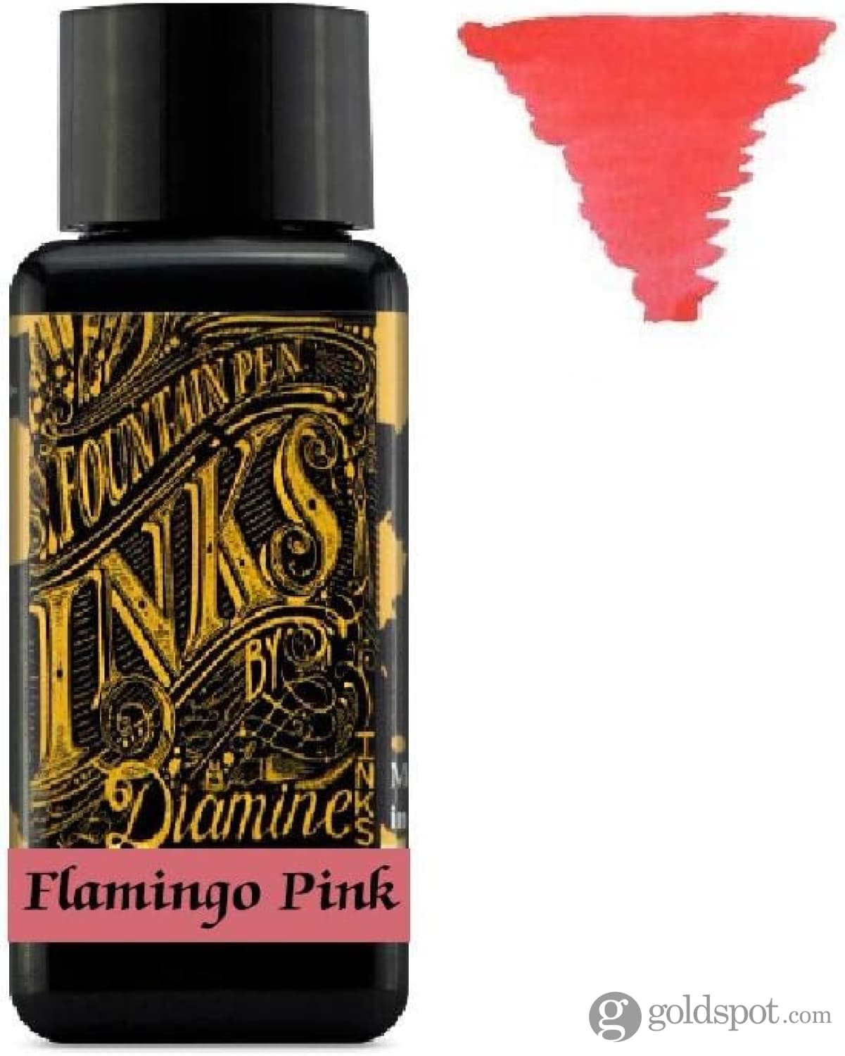 Diamine - 30ml Fountain Pen Ink - Colour Wheel - 6 x Bottles - Writers Blood Cool Green Misty Blue Sepia Flamingo Pink Damson Bottled Ink