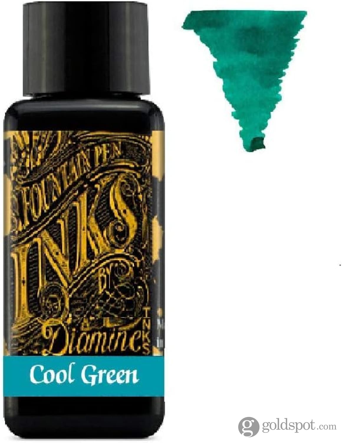 Diamine - 30ml Fountain Pen Ink - Colour Wheel - 6 x Bottles - Writers Blood Cool Green Misty Blue Sepia Flamingo Pink Damson Bottled Ink