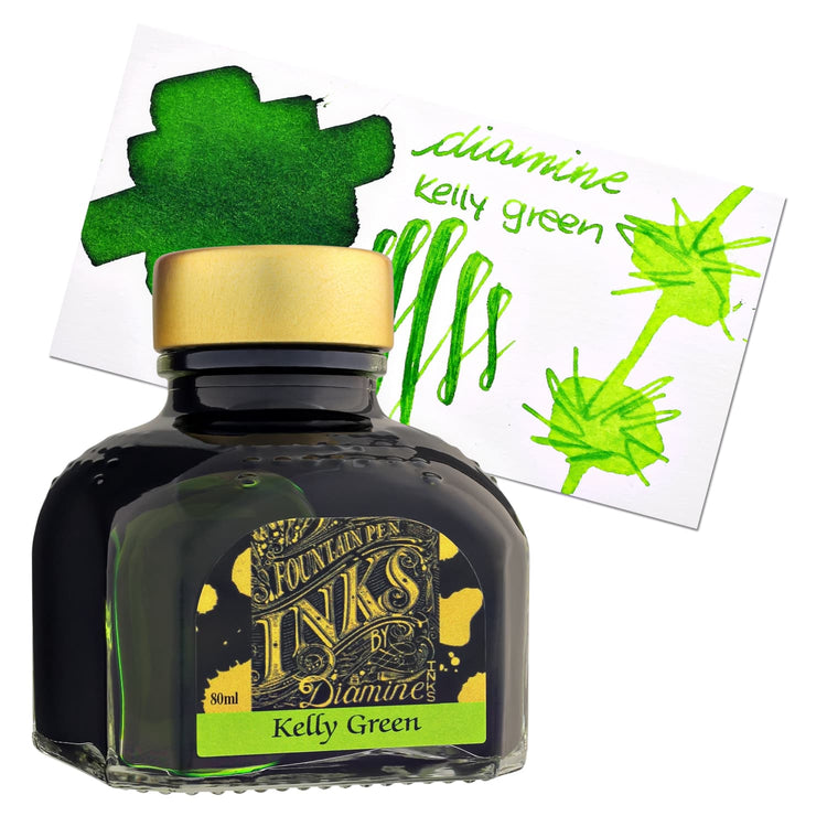 Diamine Bottled Ink in Kelly Green Bottled Ink