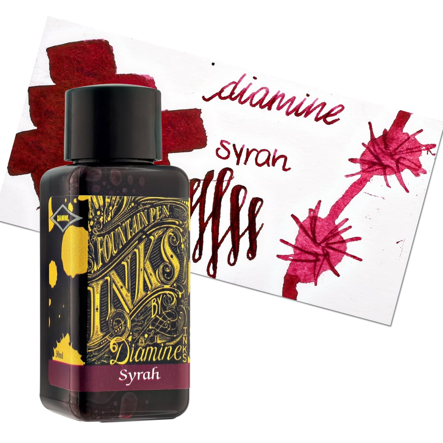 Diamine Classic Bottled Ink in Syrah Burgundy Bottled Ink