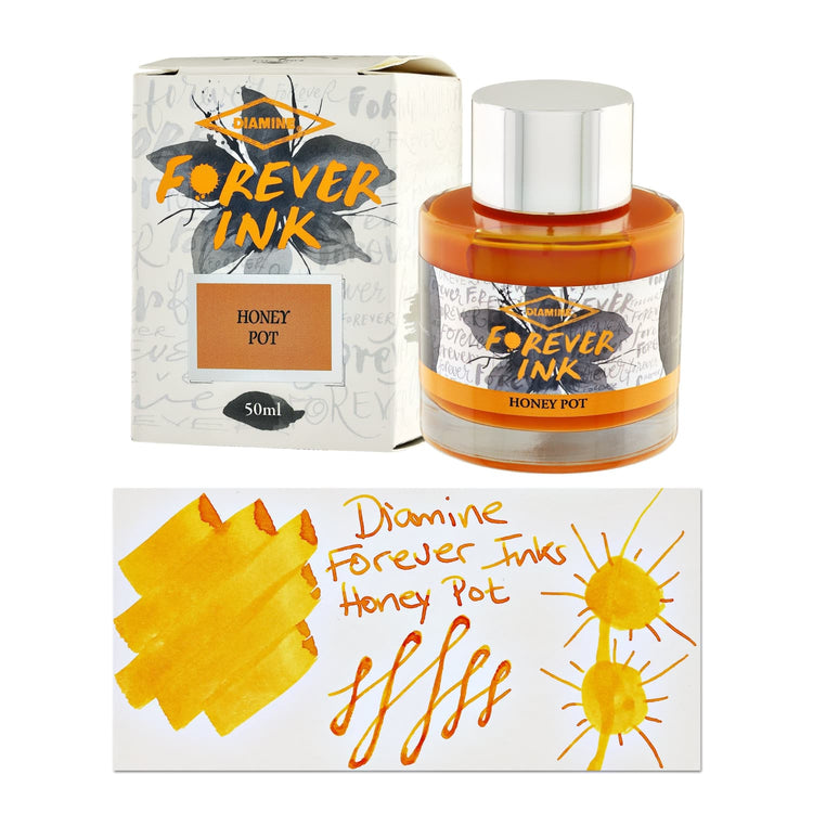 Diamine Forever Ink Bottled Ink in Honey Pot - 50 ml Bottled Ink