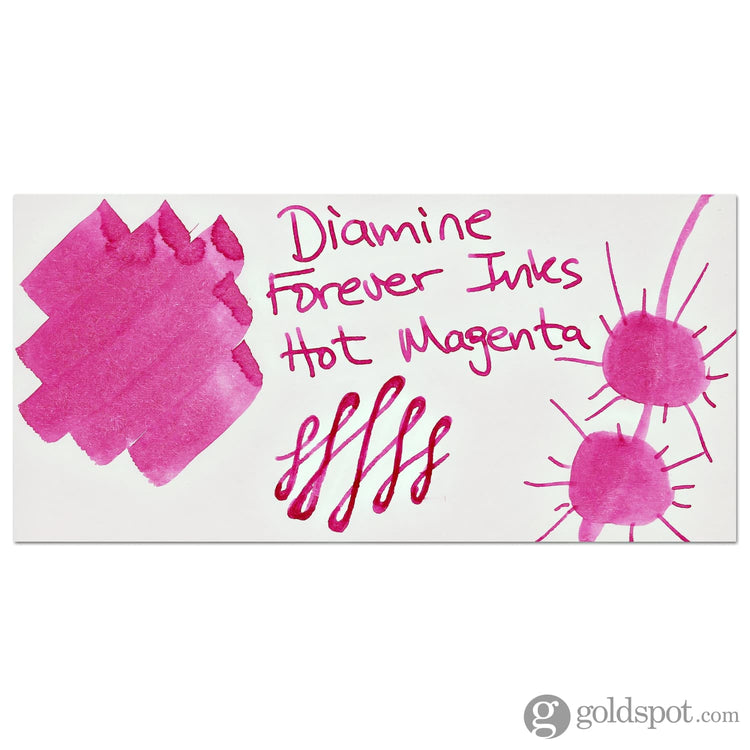 Diamine Forever Ink Bottled Ink in Hot Magenta - 50 ml Bottled Ink