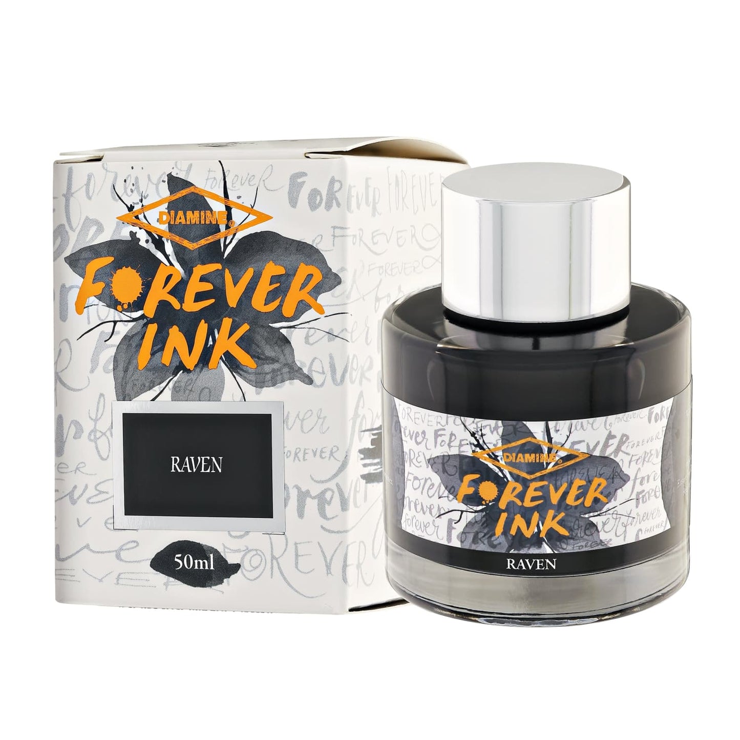 Diamine Forever Ink Bottled Ink in Raven - 50 ml Bottled Ink