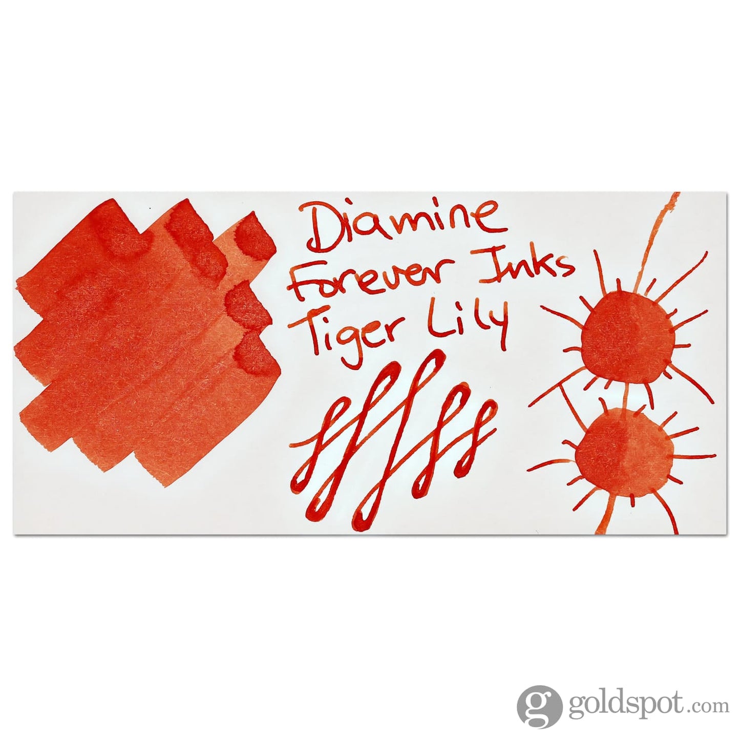 Diamine Forever Ink Bottled Ink in Tiger Lily - 50 ml Bottled Ink