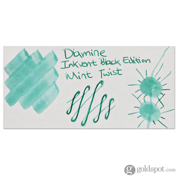 Diamine Inkvent Black Edition Chameleon & Shimmer Bottled Ink in Mint Twist - 50 mL Bottled Ink