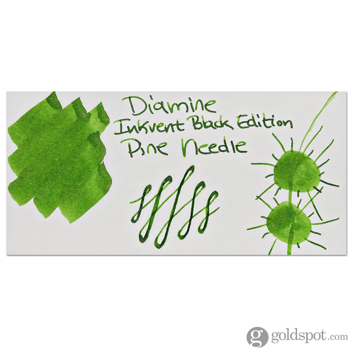 Diamine Inkvent Black Edition Chameleon & Shimmer Bottled Ink in Pine Needle - 50 mL Bottled Ink