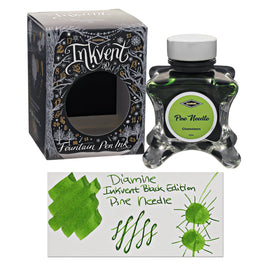 Diamine Inkvent Black Edition Chameleon & Shimmer Bottled Ink in Pine Needle - 50 mL