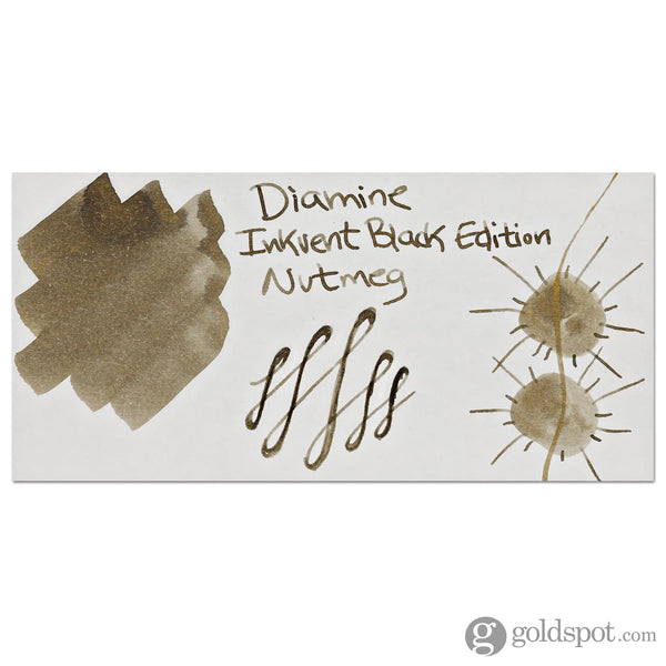 Diamine Inkvent Black Edition Shimmer Bottled Ink in Nutmeg - 50 mL Bottled Ink