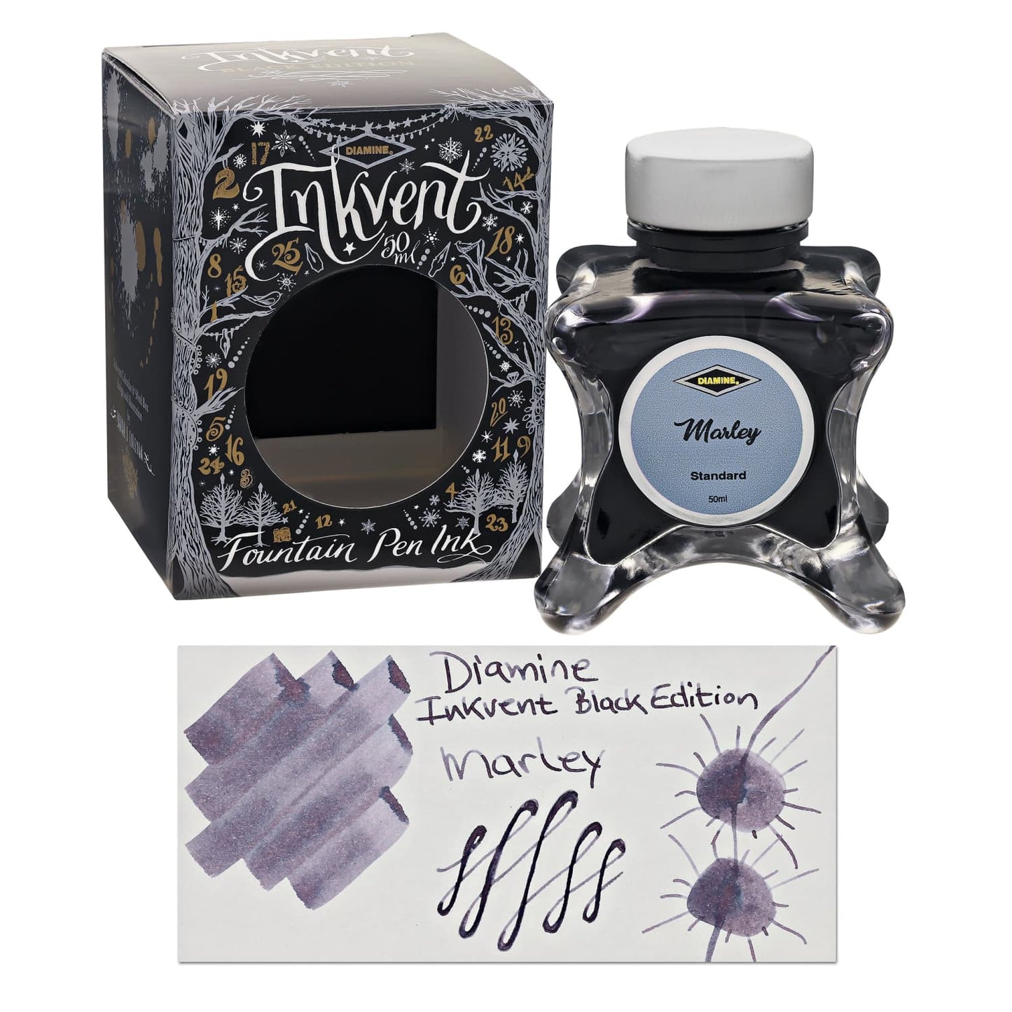Diamine Inkvent Black Edition Standard Bottled Ink in Marley - 50 mL Bottled Ink