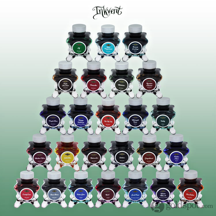 Diamine Inkvent Blue Edition Standard Bottled Ink in Candy Cane - 50 mL Bottled Ink