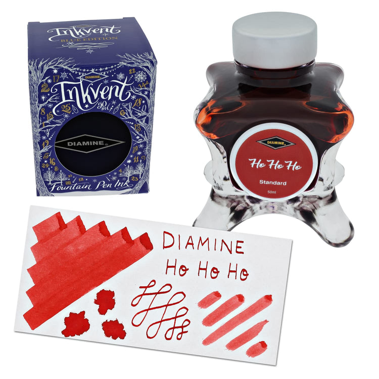 Diamine Inkvent Blue Edition Standard Bottled Ink in Ho Ho Ho - 50 mL Bottled Ink