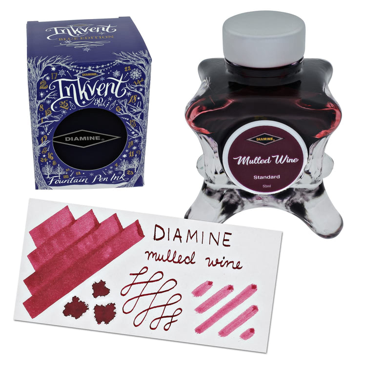 Diamine Inkvent Blue Edition Standard Bottled Ink in Mulled Wine - 50 mL Bottled Ink