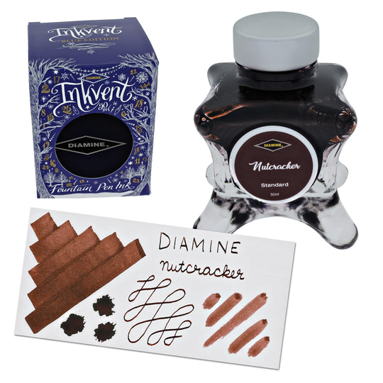 Diamine Inkvent Blue Edition Standard Bottled Ink in Nutcracker - 50 mL