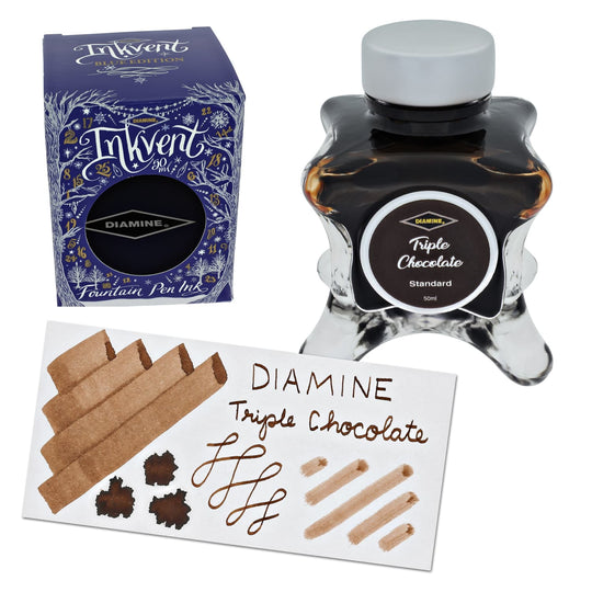 Diamine Inkvent Blue Edition Standard Bottled Ink in Triple Chocolate - 50 mL
