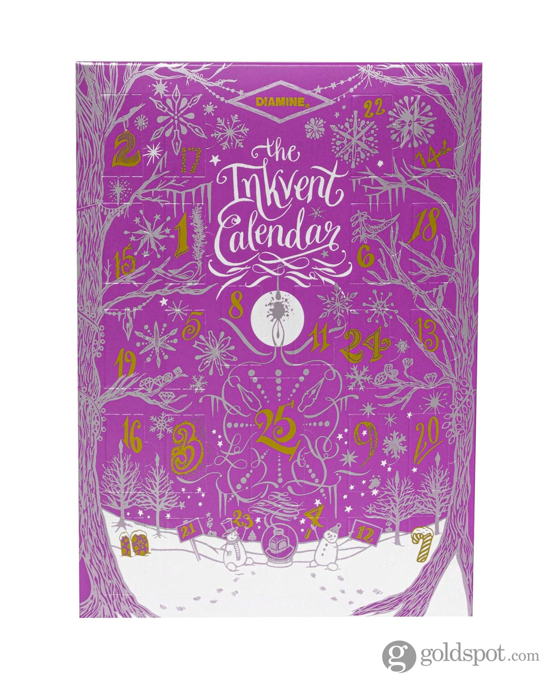 Diamine Inkvent Calendar 2023 Purple Edition 25 Ink Gift Set