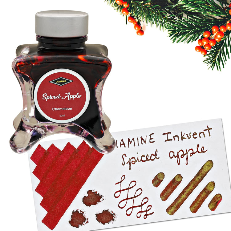 Diamine Inkvent Green Edition Chameleon Bottled Ink in Spiced Apple - 50 mL Bottled Ink