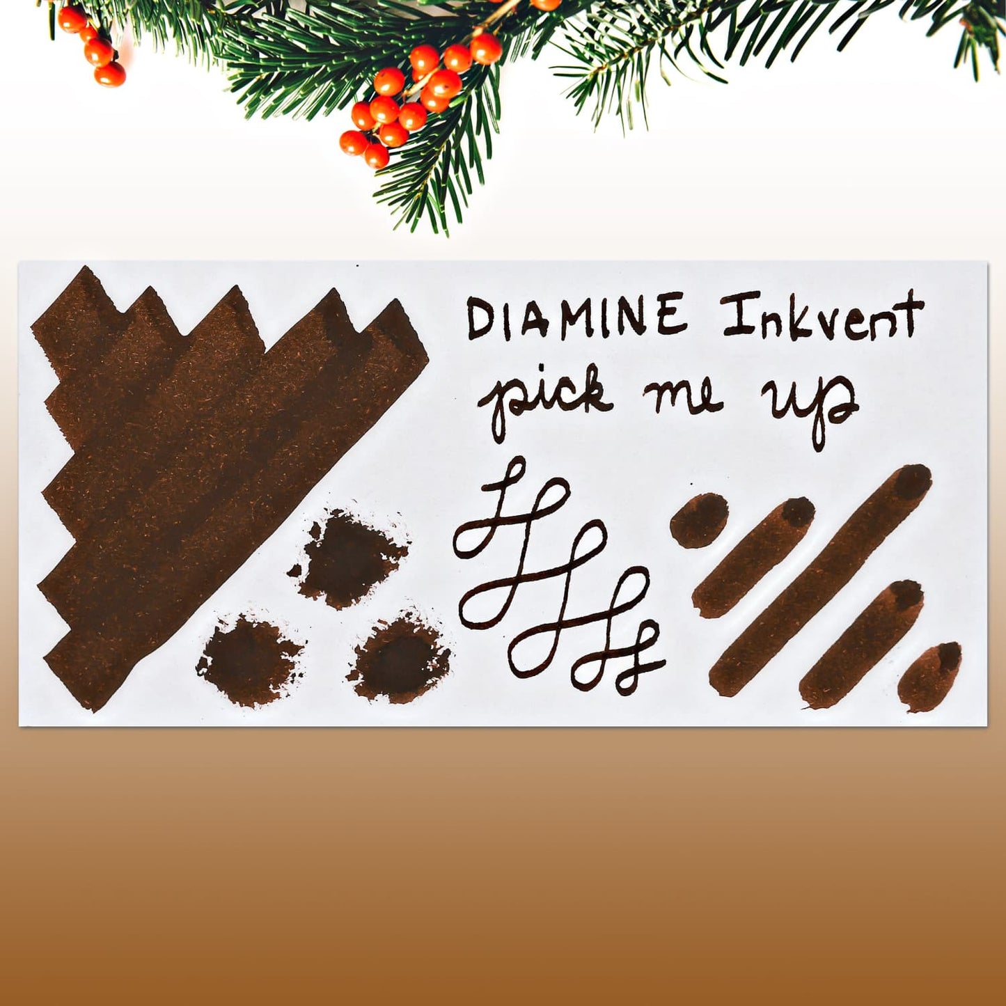 Diamine Inkvent Green Edition Scented & Sheen Bottled Ink in Pick me Up - 50 mL Bottled Ink