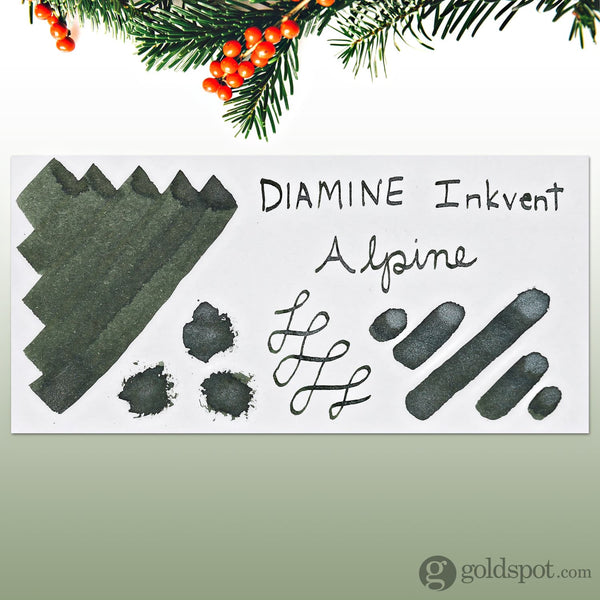 Diamine Inkvent Green Edition Shimmer Bottled Ink in Alpine - 50 mL Bottled Ink