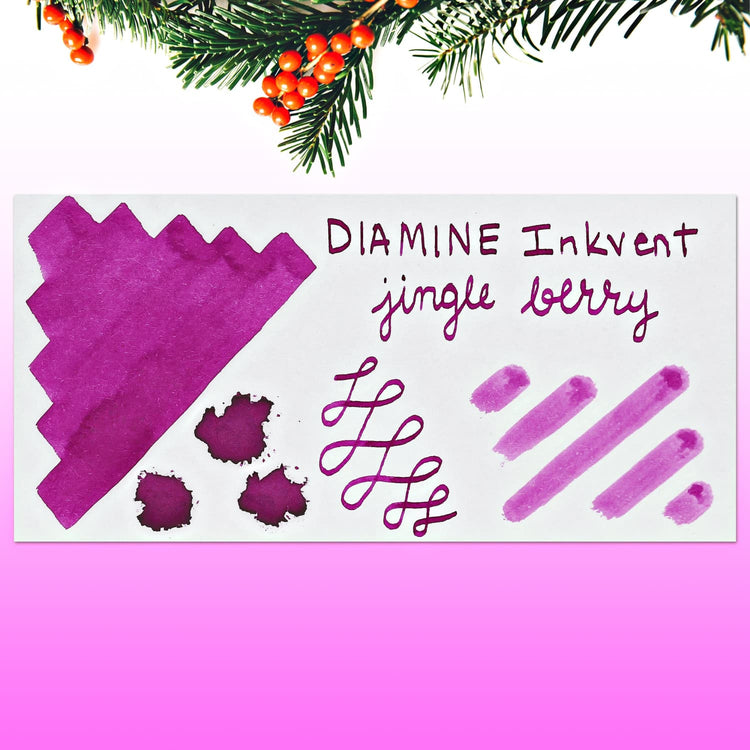 Diamine Inkvent Green Edition Standard Bottled Ink in Jingle Berry - 50 mL Bottled Ink