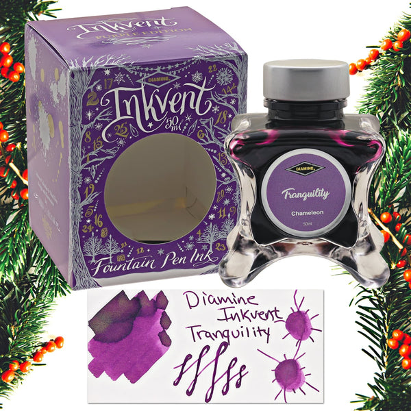 Diamine Inkvent Purple Edition Chameleon & Shimmer Bottled Ink in Tranquility - 50 mL Bottled Ink