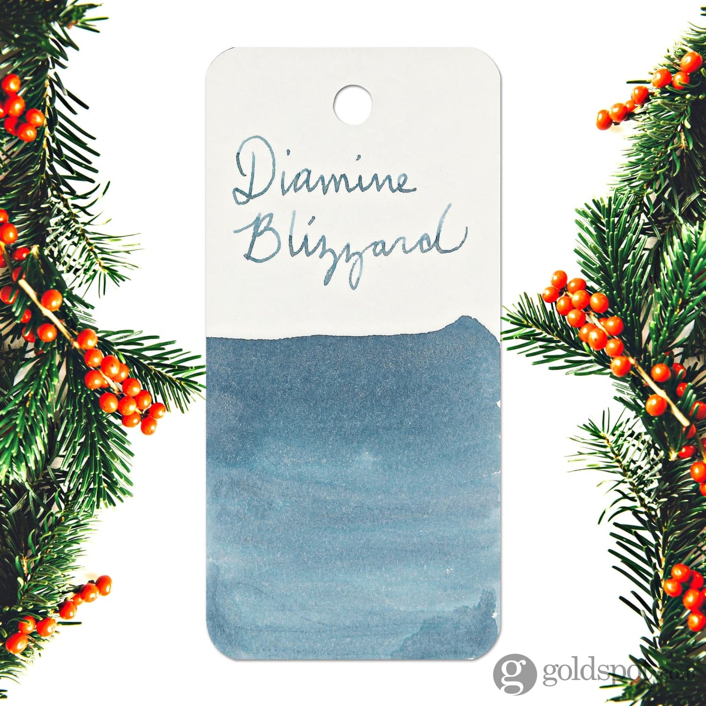 Diamine Inkvent Purple Edition Shimmer Bottled Ink in Blizzard - 50 mL Bottled Ink