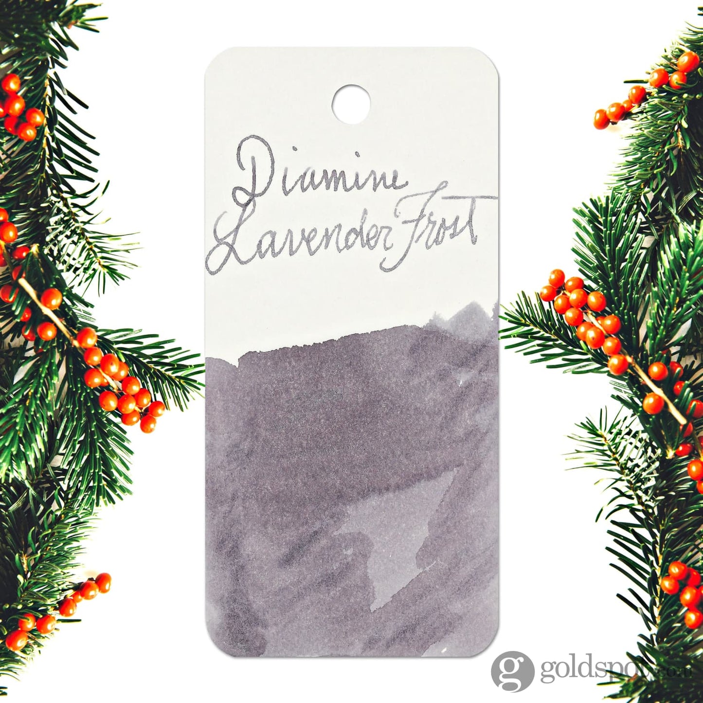 Diamine Inkvent Purple Edition Shimmer Bottled Ink in Lavender Frost - 50 mL Bottled Ink