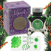 Diamine Inkvent Purple Edition Shimmer Bottled Ink in Merry & Bright - 50 mL Bottled Ink